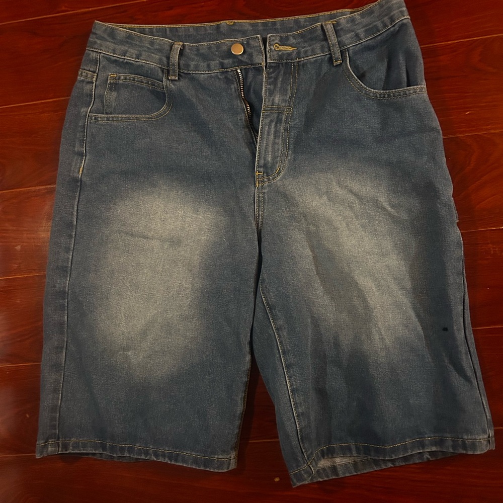 Men's Blue Denim Shorts